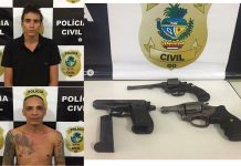 HOMICIDAS PRESOS EM FLAGRANTE-APREENSÃO DE ARMAS DE FOGO