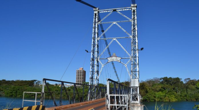 Prefeituras de Itumbiara e Araporã anunciam restauração da Ponte Affonso Penna.
