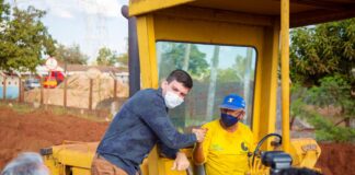 PRESIDENTE DA GOINFRA VISTORIA OBRA EM ITUMBIARA E FALA SOBRE DIAGRI E GO-309.