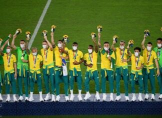 Brasil é bicampeão olímpico de futebol, em Tóquio