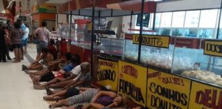 Famílias pobres ocupam supermercados nas capitais do Brasil.