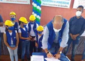 Prefeito de Itumbiara assina ordem de reforma das escolas e anuncia antecipação de pagamento do Funcionalismo, para o dia 25.