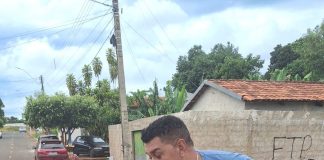 Prefeito de Marzagão Solimar Cardoso puxa o mutirão do ‘Calçadão’